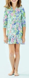 Lilly Pulitzer Girls Amelia Polo Dress Swing Ruffle Cotton XL 12-14 Years 262080 - Picture 1 of 2