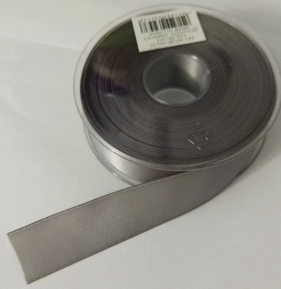 DOUBLE SIDED SATIN RIBBON, 25MM, 5 MTRS & 20 MTRS, VARIOUS COLOURS, ART 1401/25 - Image 1 of 1