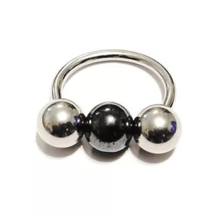 FRENUM/HAFADA Piercing 3x10mm Balls 10g 5/8" Horseshoe to make her scream 4 more - Picture 1 of 7