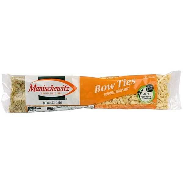 Manischewitz Bow Ties Noodle Soup Mi Ounce (Pack of 4)