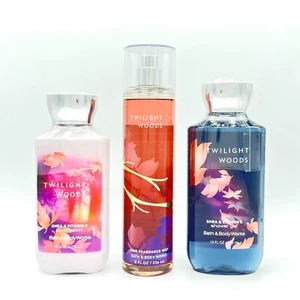 Paquete de 3 piezas de niebla, gel de ducha y loción Bath & Body Works Twilight Woods, ¡NUEVO! - Imagen 1 de 3