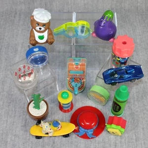 VINTAGE NOVELTY Pencil Sharpener 1980s Various Mixed 15x Plastic Rubber Lot 3 - Afbeelding 1 van 24