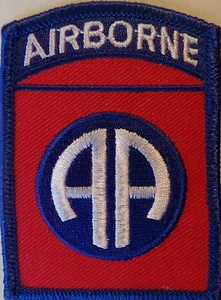AIRBORNE PATCH - 3 inches - NEW EMBROIDERED RED WHITE BLUE - Picture 1 of 1