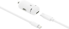 Just Wireless 13007 Car Charger Usb-c to Lightning 6ft Cable White Open