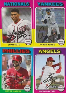 2019 Topps Archives # 101-200 1975 Topps Retro Ohtani-Judge - Bild 1 von 3