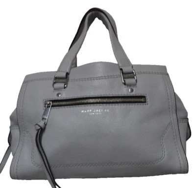 Marc Jacobs Cruiser Bolso de Mano Cartera de Cuero Monedero Gris Cremallera Superior Bolsillo Exterior Foto 1 de 4