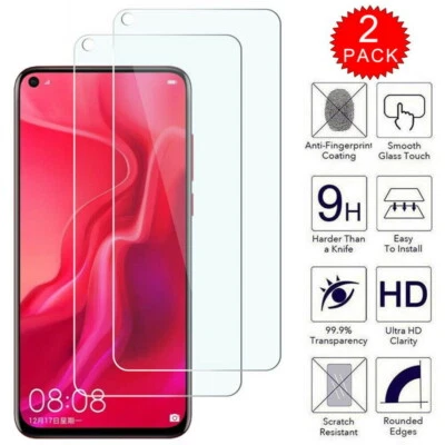 2 Pack 9H Tempered Glass Phone Front Film Clear Screen Protector For Smart Phone - Image 1 of 4
