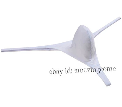 Mens Spandex Pouch Thong Underwear Elastic G-string Swimwear Micro Bikini T-back - Image 1 of 4