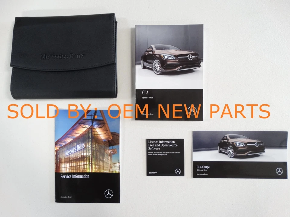 2018 Mercedes Benz CLA-Class Coupe CLA250 4Matic CLA45 AMG Owners Manual Set NEW