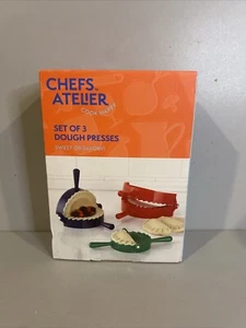 Chefs Atelier 3 Piece Red, Blue & Green Multi-Size Dough Press Set Sweet/ Savory - Picture 1 of 4