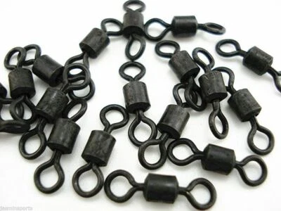 TORCHWOOD FISHING TACKLE 20 UK size 8 swivels (Teflon coated) Carp Barbel coarse fishing terminal tackle