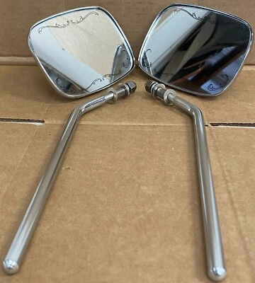 Комплект хромированных зеркал Harley Davidson Eagle Wings Bar измельчитель на заказ (106 - Изображение 1 из 4