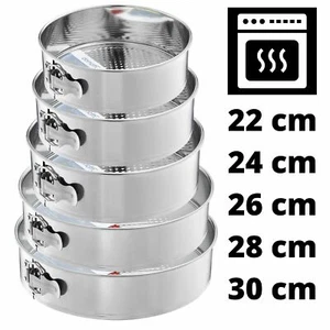 Springform Kuchenform Backform Tortenform rund auslaufsicher mit Klammer Blech - Bild 1 von 6