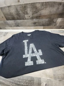 New Era LA Dodgers Bandana Print LA , Mens Short Sleeve Tshirt Black S L - Picture 1 of 5