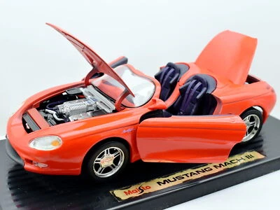 Modellino auto scala 1:18 MUSTANG MACH 3 diecast modellismo statico collezione - Immagine 1 di 4