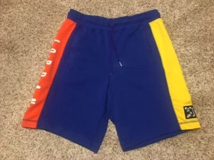 Mens Michael Air Jordan Jumpman DNA Fleece Nike Shorts Blue Yellow Orange MJ 23 - Picture 1 of 10