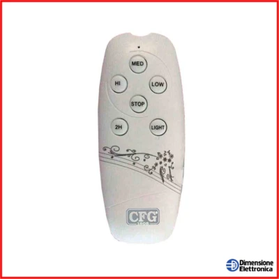 TELECOMANDO PER VENTILATORI A SOFFITTO CFG EV055 KIT LUCEQUADRA RICAMBIO TX E RX - Immagine 1 di 4