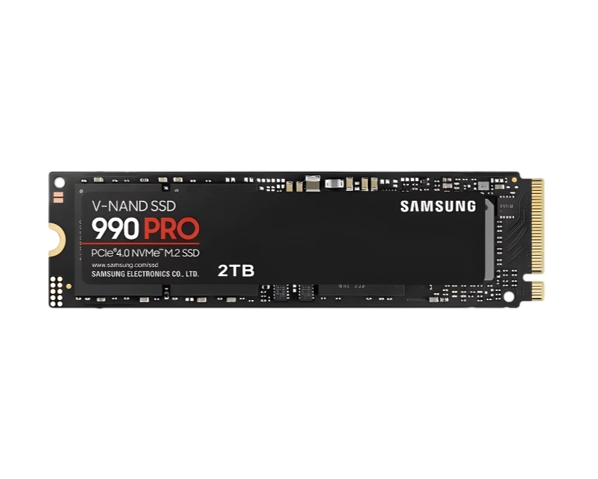 Samsung 990 PRO 2TB M.2 NVMe SSD – PCIe 4.0, 7450 MB/s Lesen, 6900 MB/s Schreibe - Bild 1 von 1