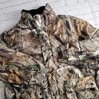 Realtree Bomber Jacket Heavyweight Sherpa Lined Mens XL Camoflauge Hunting - Image 1 of 4