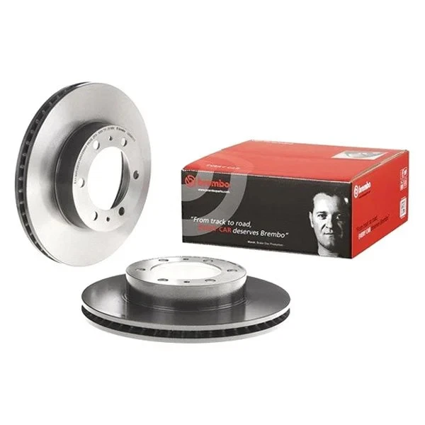 For Toyota Tacoma 05-23 Brembo UV Coated Series Plain Vented Front Brake Rotor - Image 1 of 4