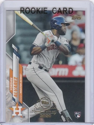 YORDAN ALVAREZ ROOKIE CARD Houston Astros Baseball 2020 TOPPS NATIONAL RC DAY! - Image 1 of 2