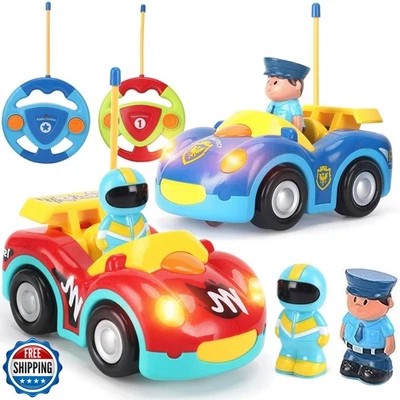 Liberty Imports My First Cartoon RC Remote Control Cars for Toddlers Ages 1-3 - Image 1 of 4