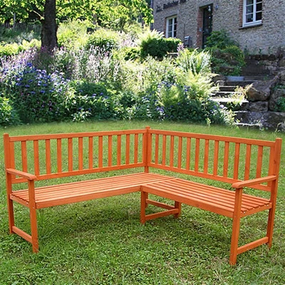 Eckbank Gartenbank Sitzbank Gartenmöbel Holz Holzbank Parkbank Sitzgarnitur NEU - Bild 1 von 4