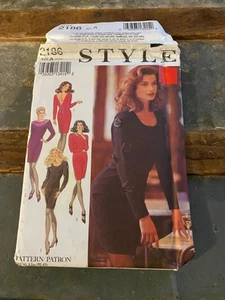 Style Misses Evening Dresses Sewing Pattern Size 6 - 16 2186 Uncut - Picture 1 of 2