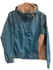 STEARNS türkisblau/grau Regenjacke mit Kapuze Windbreaker Damen Größe M - Bild 1 von 13