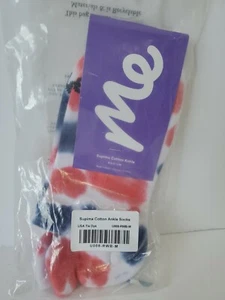 Calcetines al tobillo de algodón Supima unisex Me Undies EE. UU. tinte mediano - Imagen 1 de 1