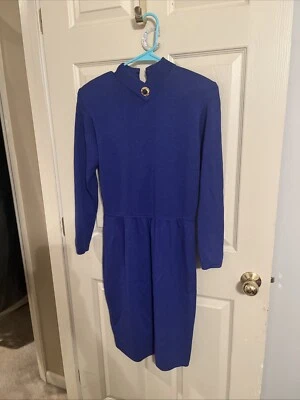 Hermoso vestido gris vintage St John by Marie pequeño Foto 1 de 4