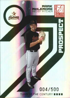 2005 Donruss Elite Turn of the Century #179 Mark McLemore /500 - NM-MT - Image 1 of 2