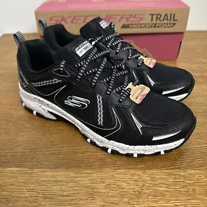 Women’s Skechers Sz 11 Hillcrest Trail Athletic Black Memory Foam Sneakers NEW - Picture 1 of 6