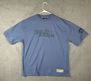 Harley Davidson Wiebler's Davenport IA Over Size T-Shirt Men's light Blue Sz XL - Picture 1 of 6