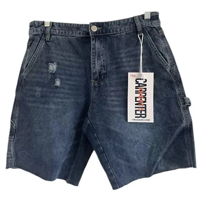 YMI (NWT)Woman's Blue HighRise Carpenter Stretch JeanShorts JuniorSizes7,9,11,13 - Image 1 of 4