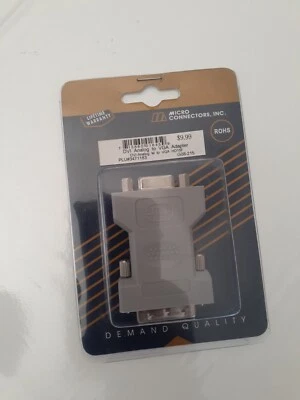 Cmple 1267-N DVI-A Male to VGA Male Adapter - GOLD - Image 1 of 4