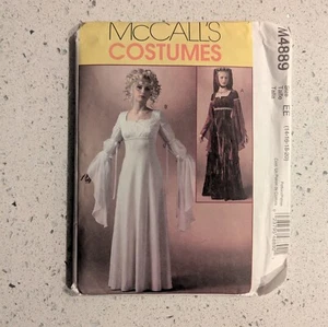 NEW McCall’s Costumes M4889 Women’s Long Medieval Renaissance Dress Size 14-20 - Picture 1 of 2