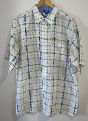 Old Skool Logo Button Down Mens Shirt- XL - Image 1 of 4