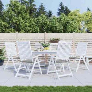 vidaXL Garden Chair Cushions 6 pcs Grey 40x40x3 cm Oxford Fabric - Picture 1 of 8