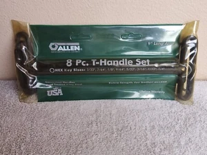 Allen 8pc SAE Standard T-Handle Hex / Allen Set Made in USA - Picture 1 of 5