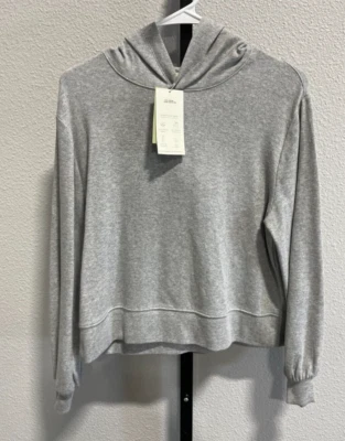 Sudadera con capucha gris jaspeado alternativa para mujer talla XS nueva con etiquetas Foto 1 de 4