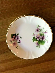 Princess House - Hammersley Spode Floral Pin/Trinket Dish w/Gold Rim - Picture 1 of 3