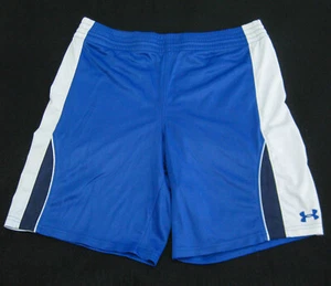UNDER ARMOUR Boy's (Size YLG Youth Large) Blue Athletic Shorts 100% Nylon Pants - Picture 1 of 4