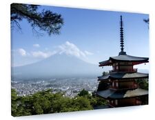 TOKYO CITY MOUNT FUJI MOUNTAIN LANDSCAPE CANVAS PICTURE PRINT FRAMED WALL ART