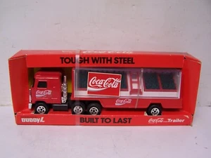 Vintage NOS Buddy L Coca Cola Mack Truck Trailer Tough Steel 2591Q New IN BOX - Picture 1 of 3