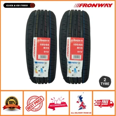 2 x 195/65R15 FRONWAY ECOGREEN55 91V Tyre  M+S   1956515 -  195 65 15 - Image 1 of 4