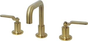 Kingston Brass KS142KLAB Whitaker Widespread Bathroom Faucet Brushed Brass *READ - Picture 1 of 7