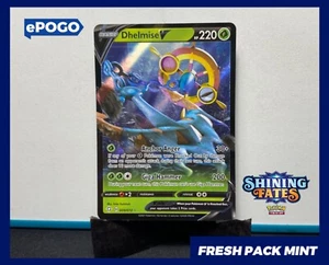 Dhelmise V Ultra Rare 009/072 Shining Fates Pokemon Karte Fresh Mint ✅ - Bild 1 von 2