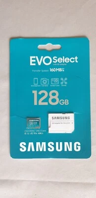 Samsung EVO Select 160 MB/s MicroSDXC UHS-I 128GB 4K HD Flash Memory Card - Image 1 of 2