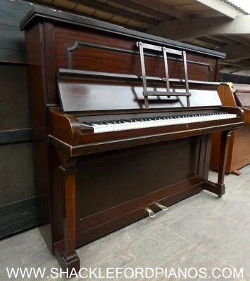 Monington & Weston Antique British Upright Piano in Mahogany Cabinetry - Image 1 of 4